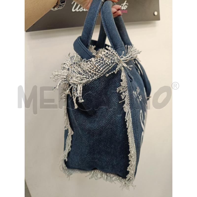 BORSA SAINT BARTHN IN DENIM CON TRACOLLA  | Mercatino dell'Usato Roma gregorio vii 2