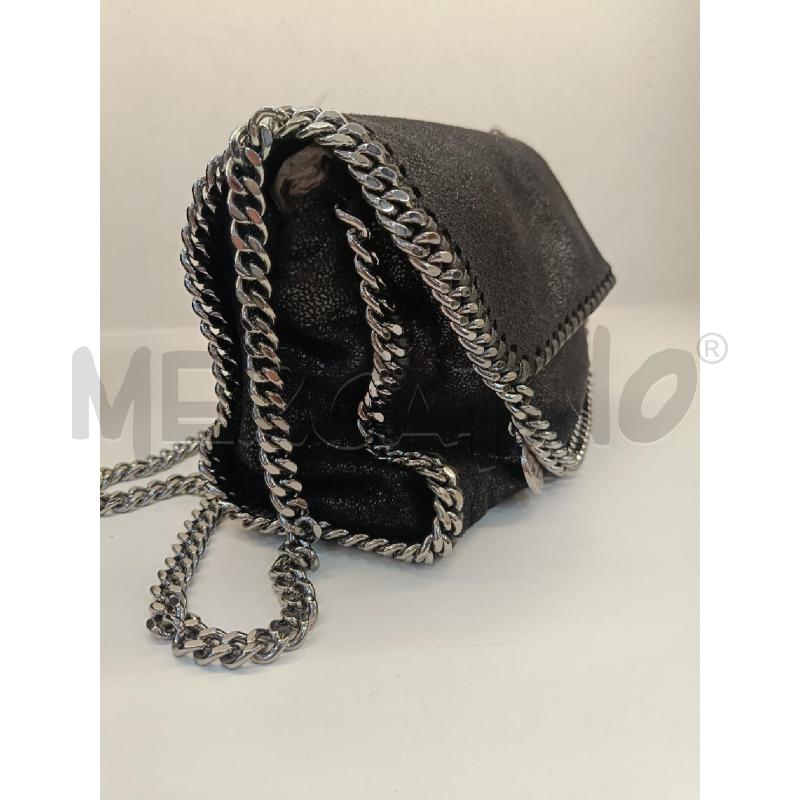 BORSA STELLA MCCARTNEY NERA FALABELLA | Mercatino dell'Usato Roma gregorio vii 2