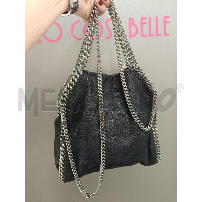 BORSA STELLA MC CARTNEY FALABELLA NERA | Mercatino dell'Usato Roma gregorio vii 1