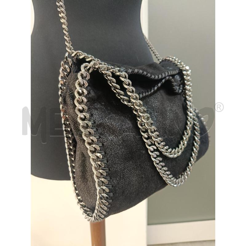 BORSA STELLA MC CARTNEY FALABELLA NERA | Mercatino dell'Usato Roma gregorio vii 3