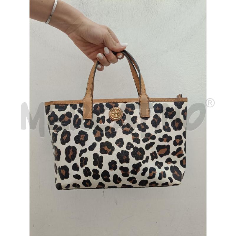 BORSA TORY BURCH TOTE LEOPARDATA+POCHETTE STACCABILE RIGHE | Mercatino dell'Usato Roma gregorio vii 1