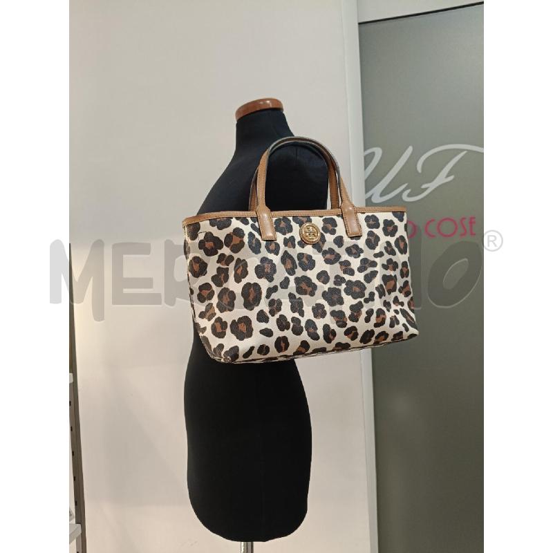 BORSA TORY BURCH TOTE LEOPARDATA+POCHETTE STACCABILE RIGHE | Mercatino dell'Usato Roma gregorio vii 5