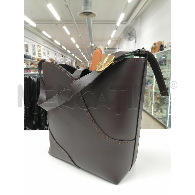 BORSA WASTE PARIS CHOCOLATE LEATHER TOTE BAG | Mercatino dell'Usato Roma gregorio vii 1