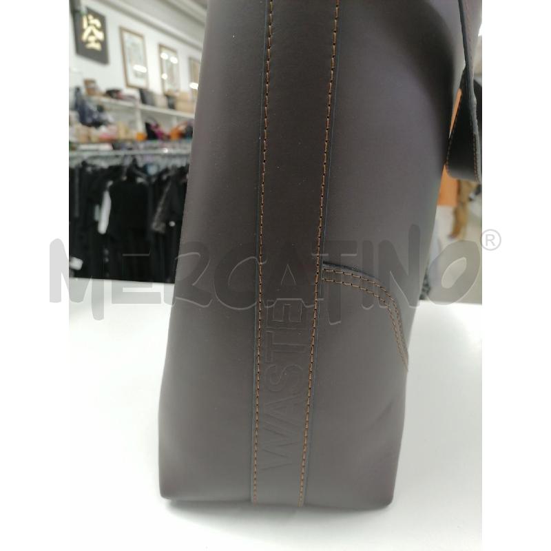 BORSA WASTE PARIS CHOCOLATE LEATHER TOTE BAG | Mercatino dell'Usato Roma gregorio vii 3