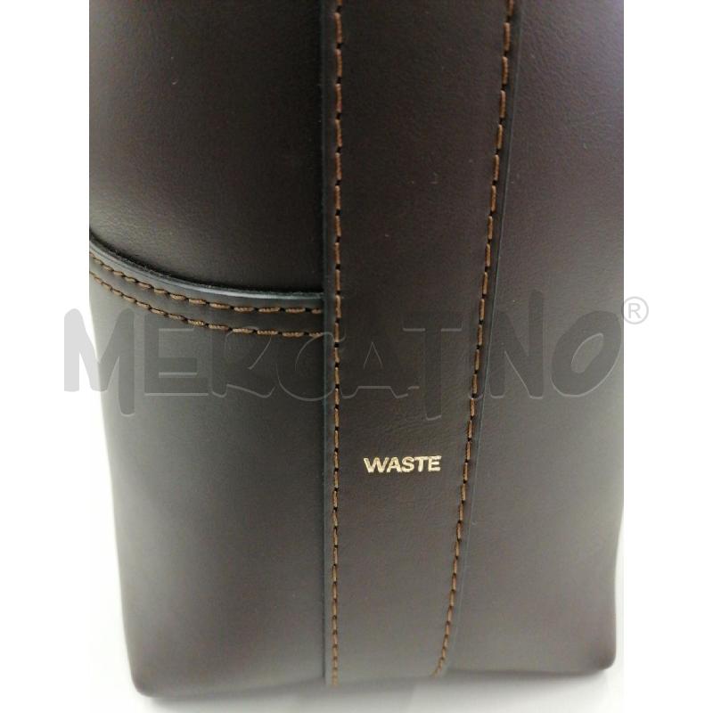 BORSA WASTE PARIS CHOCOLATE LEATHER TOTE BAG | Mercatino dell'Usato Roma gregorio vii 4