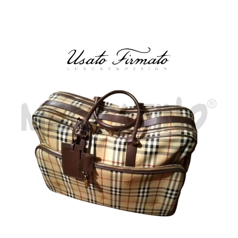 BORSONE BURBERRY 48H IN TARTAN  | Mercatino dell'Usato Roma gregorio vii 1