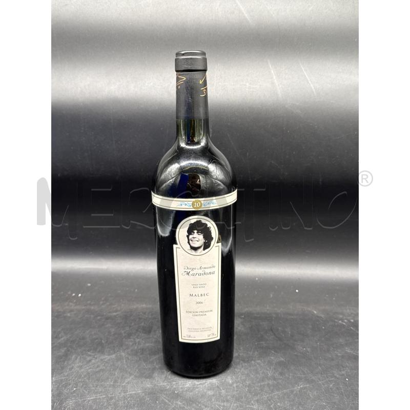 BOTTIGLIA COLLEZIONE VINO MARADONA MALBEC 2006 | Mercatino dell'Usato Roma gregorio vii 1