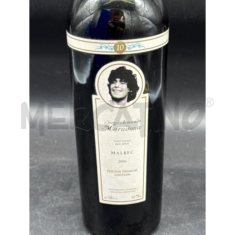 BOTTIGLIA COLLEZIONE VINO MARADONA MALBEC 2006 | Mercatino dell'Usato Roma gregorio vii 2