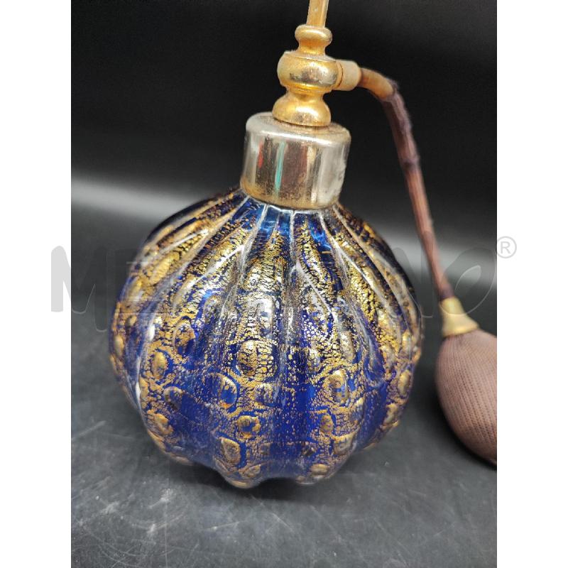 BOTTIGLIA VETRO BLU INCLUSIONI ORO PROFUMO | Mercatino dell'Usato Roma gregorio vii 2
