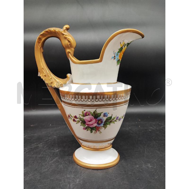 BROCCA CAPODIMONTE DIPINTA MAN DORATO  | Mercatino dell'Usato Roma gregorio vii 1