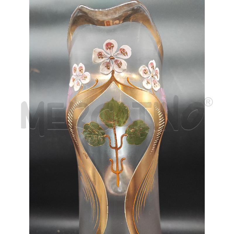 BROCCA DIPINTA DORATA FIORI BIANCHI ANTI | Mercatino dell'Usato Roma gregorio vii 2