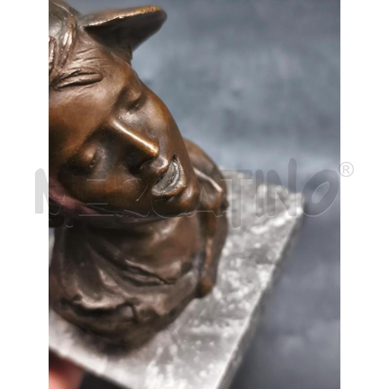 BUSTO BRONZO SCUGNIZZO  | Mercatino dell'Usato Roma gregorio vii 4