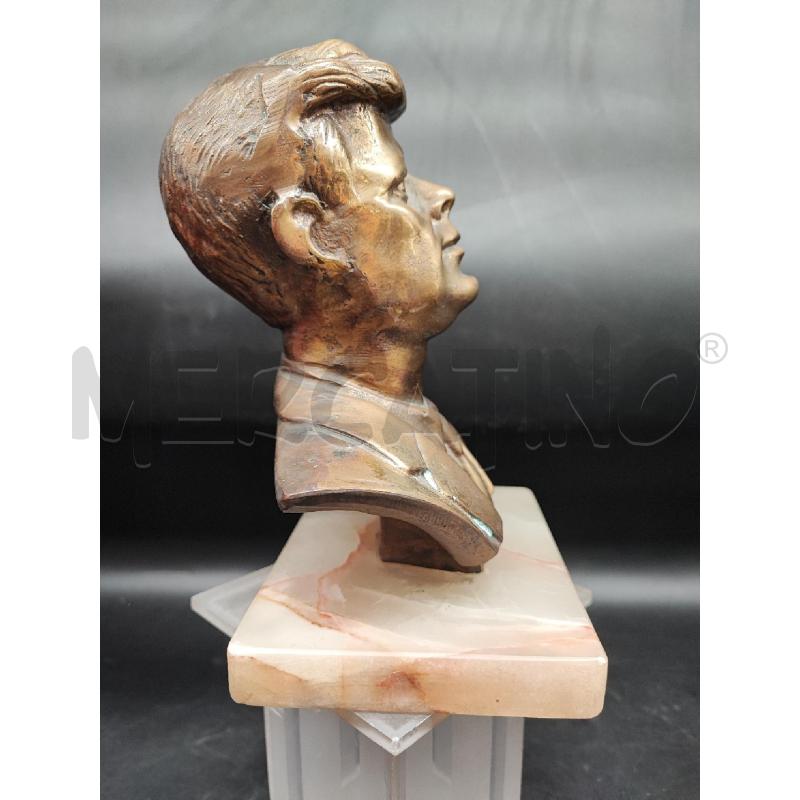 BUSTO METALLO KENNEDY BASE ONICE  | Mercatino dell'Usato Roma gregorio vii 4