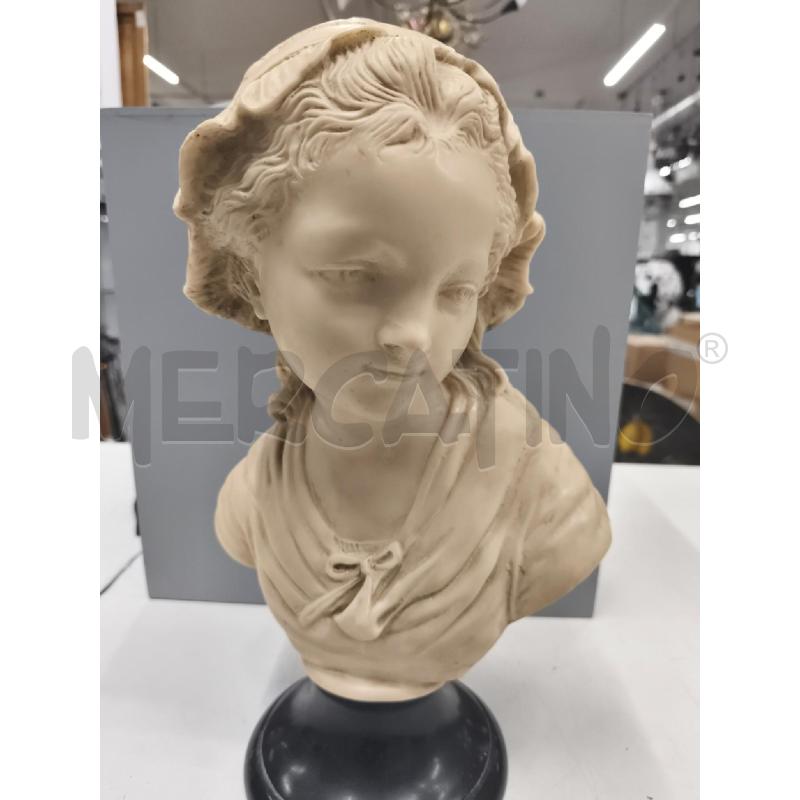BUSTO PASTA DI MARMO BASE NERA  | Mercatino dell'Usato Roma gregorio vii 1