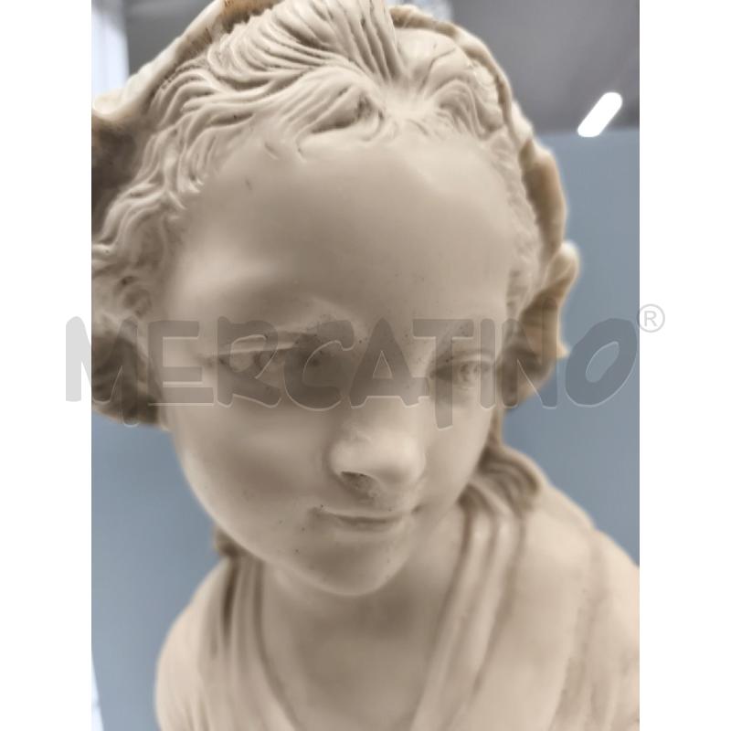 BUSTO PASTA DI MARMO BASE NERA  | Mercatino dell'Usato Roma gregorio vii 2