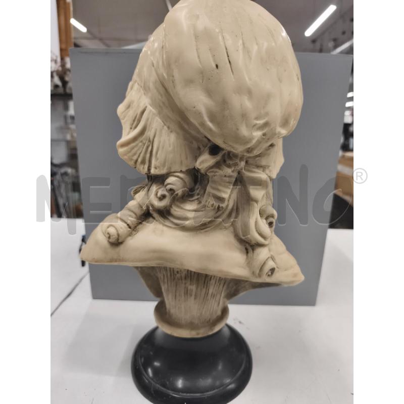 BUSTO PASTA DI MARMO BASE NERA  | Mercatino dell'Usato Roma gregorio vii 3