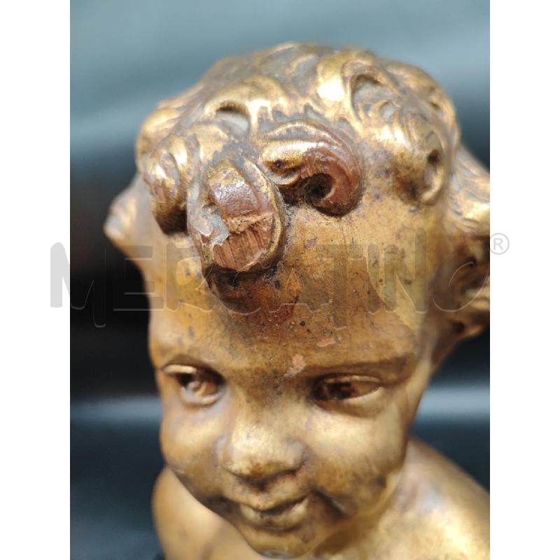 BUSTO PUTTO DORATO LEGNO  | Mercatino dell'Usato Roma gregorio vii 3