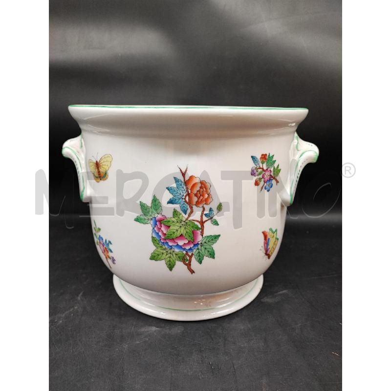 CACHEPOT HEREND FARFALLE BORDO VERDE  | Mercatino dell'Usato Roma gregorio vii 1