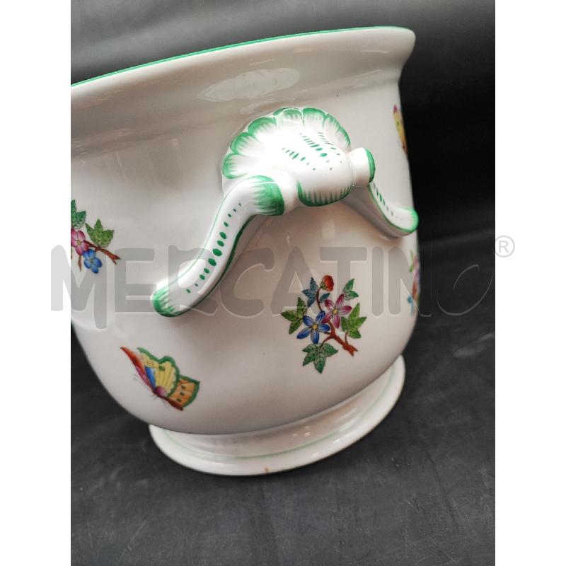 CACHEPOT HEREND FARFALLE BORDO VERDE  | Mercatino dell'Usato Roma gregorio vii 3
