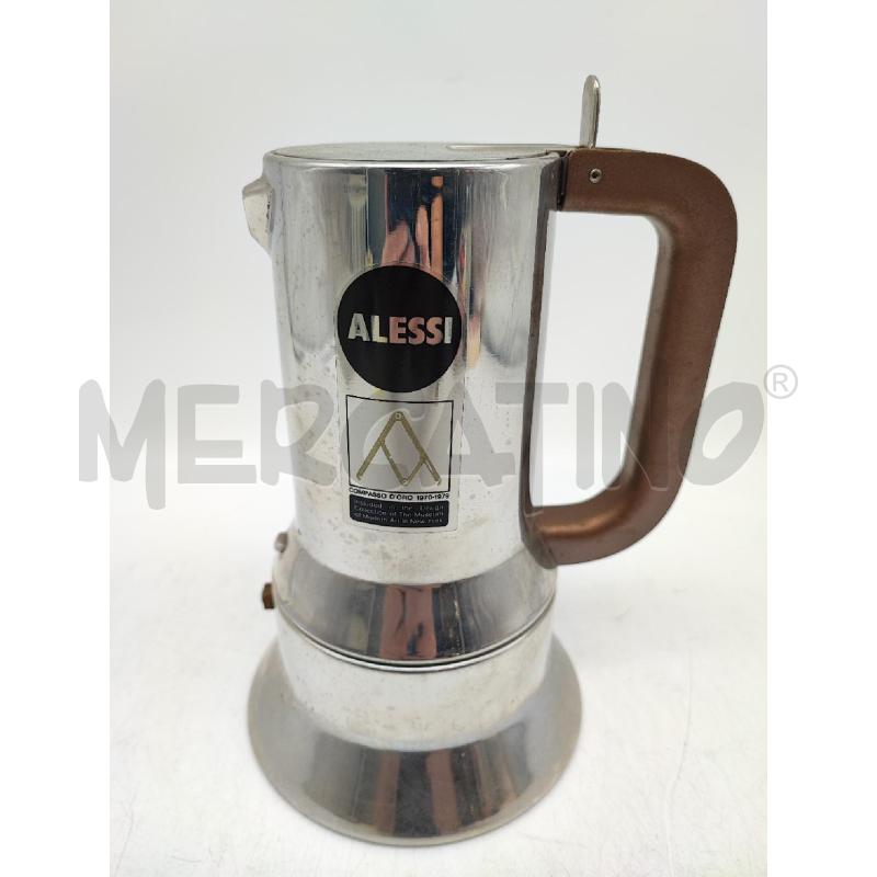 CAFFETTIERA ALESSI MANICO MARRONE COMPA | Mercatino dell'Usato Roma gregorio vii 1
