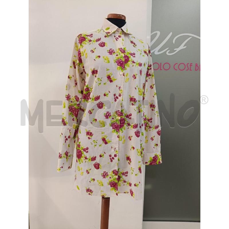 CAMICIA BAGUTTA FONDO ROSA STAMPA ROSE ROSSE | Mercatino dell'Usato Roma gregorio vii 1