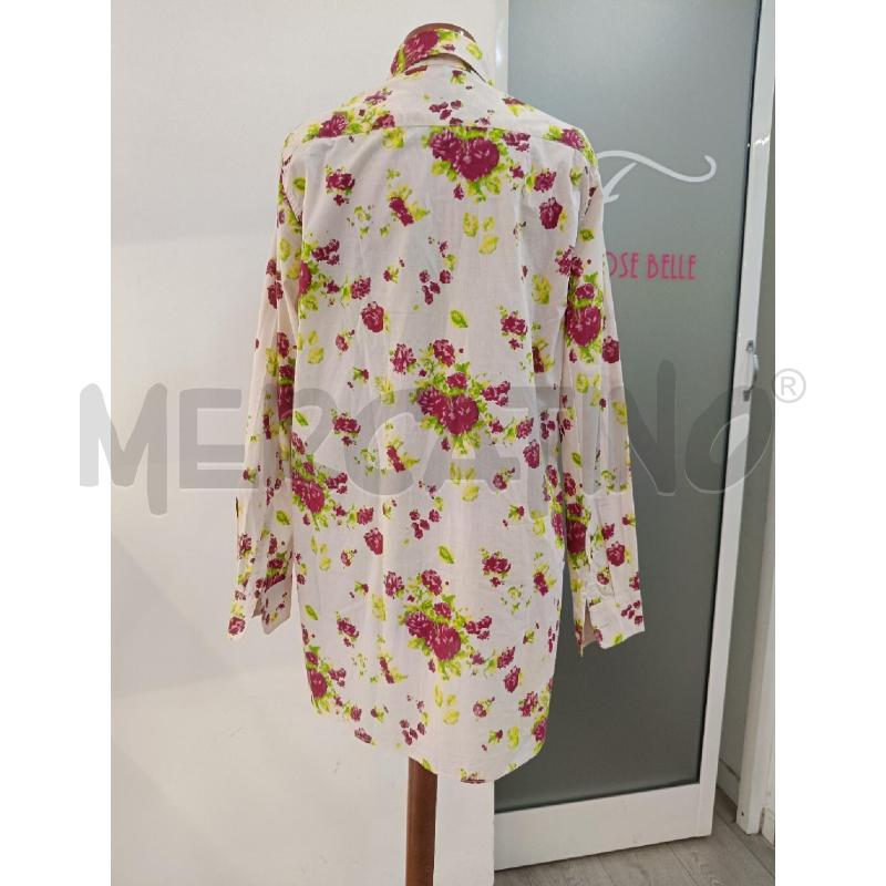 CAMICIA BAGUTTA FONDO ROSA STAMPA ROSE ROSSE | Mercatino dell'Usato Roma gregorio vii 4