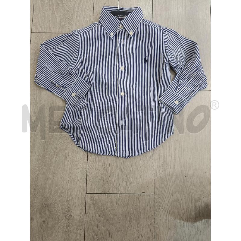 CAMICIA BAMBINO RALPH LAUREN RIGHE BIANCHE BLUI | Mercatino dell'Usato Roma gregorio vii 1