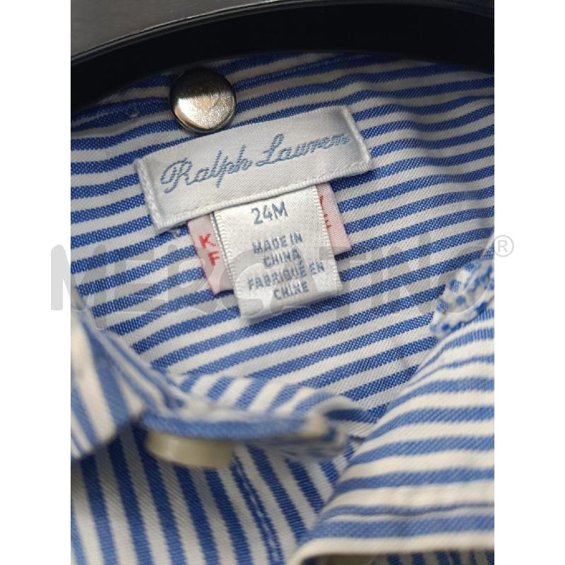 CAMICIA BAMBINO RALPH LAUREN RIGHE BIANCHE BLU | Mercatino dell'Usato Roma gregorio vii 3