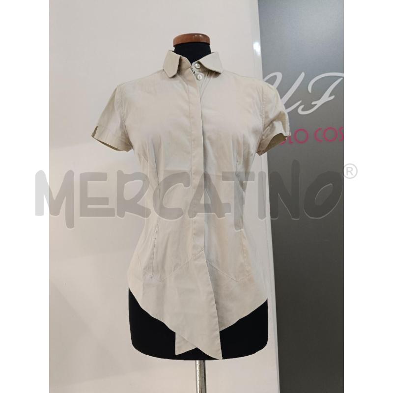 CAMICIA DOLCE GABBANA BEIGE FREDDO MANICHE CORTE  | Mercatino dell'Usato Roma gregorio vii 1