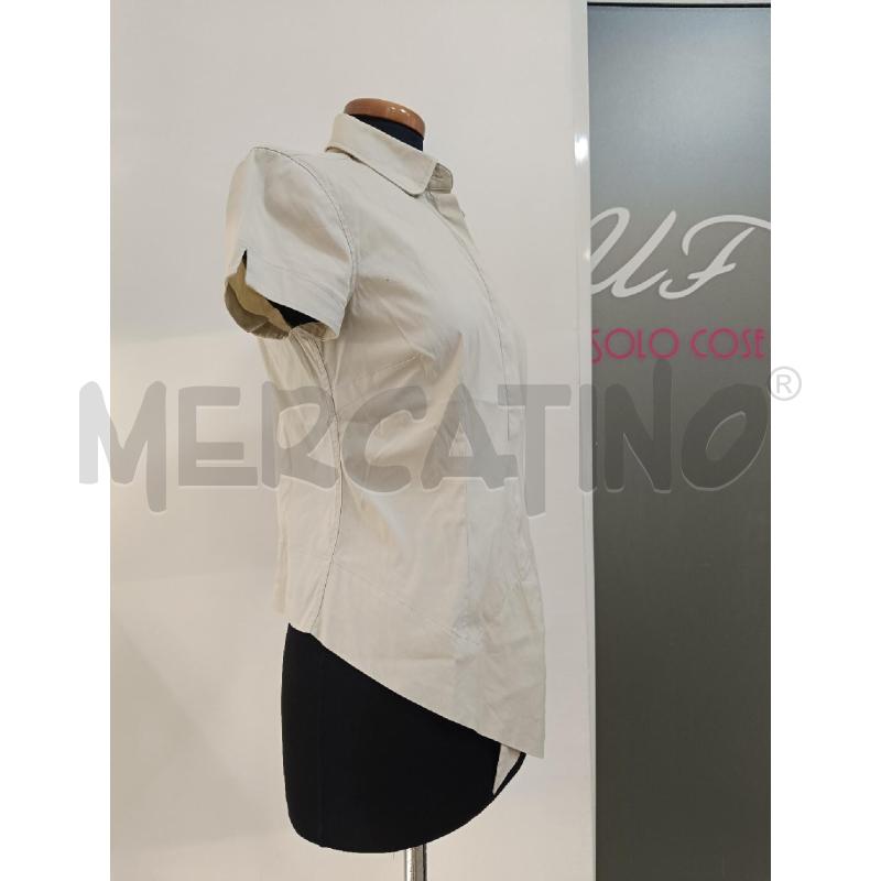 CAMICIA DOLCE GABBANA BEIGE FREDDO MANICHE CORTE  | Mercatino dell'Usato Roma gregorio vii 2