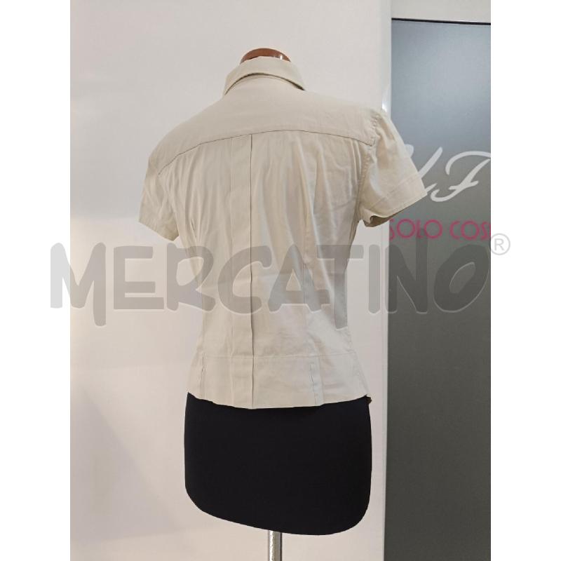 CAMICIA DOLCE GABBANA BEIGE FREDDO MANICHE CORTE  | Mercatino dell'Usato Roma gregorio vii 3