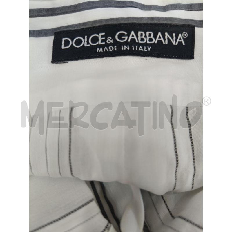 CAMICIA DOLCE&GABBANA BIANCA RIGHE NERE | Mercatino dell'Usato Roma gregorio vii 4