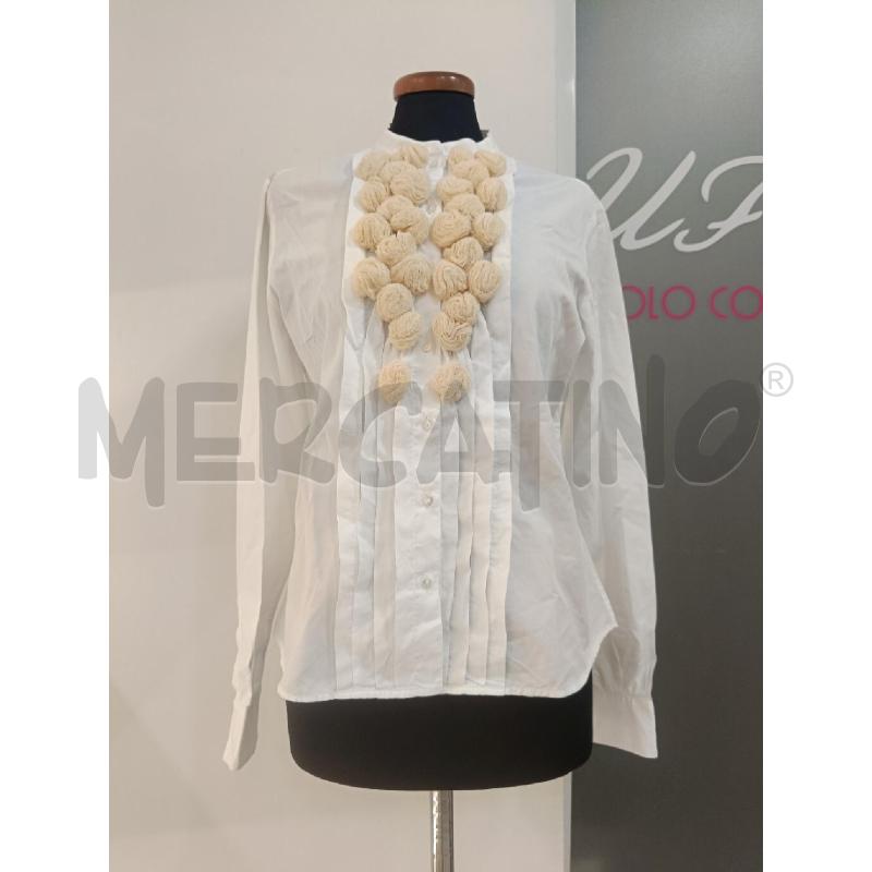 CAMICIA DONNA BAMFORD BIANCA PON PON BEIGE | Mercatino dell'Usato Roma gregorio vii 1
