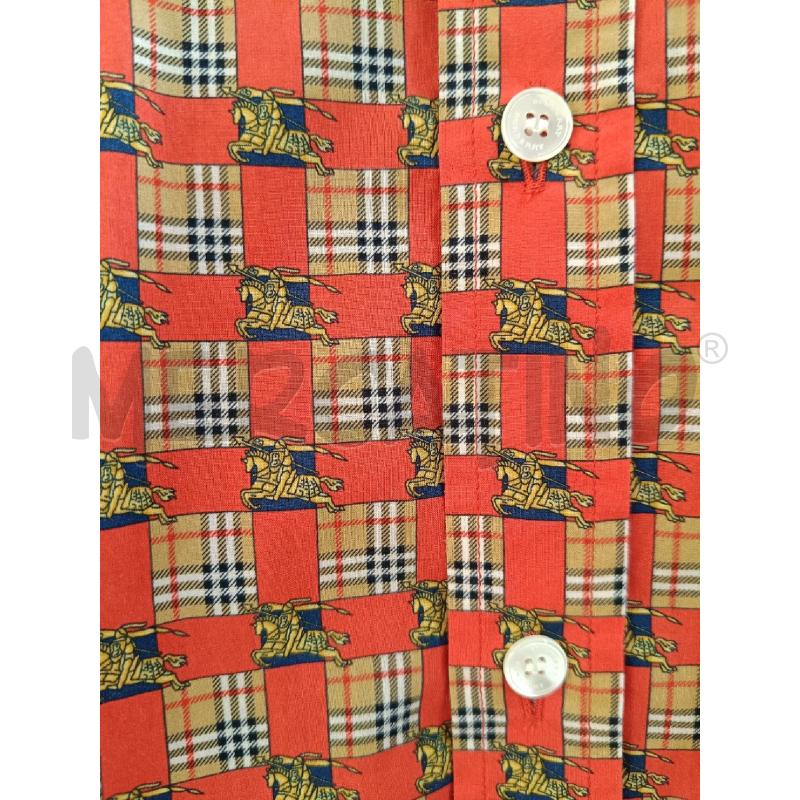 CAMICIA DONNA BURBERRY ROSSA CHECK BEIGE  | Mercatino dell'Usato Roma gregorio vii 4