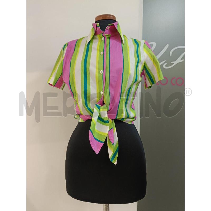 CAMICIA DONNA D&G RIGHE VERDI ROSA BIANCA | Mercatino dell'Usato Roma gregorio vii 1