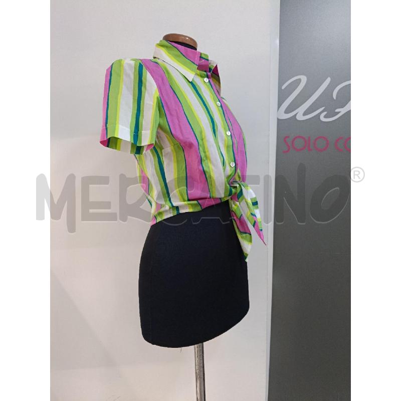 CAMICIA DONNA D&G RIGHE VERDI ROSA BIANCA | Mercatino dell'Usato Roma gregorio vii 2