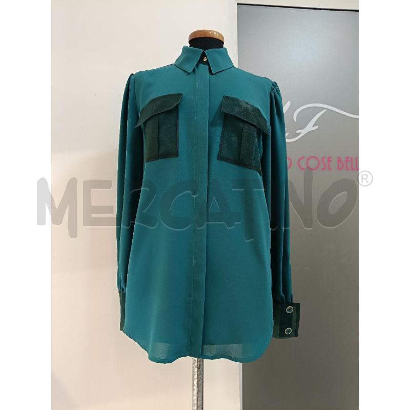 CAMICIA DONNA ELISABETTA FRANCHI VERDE PETROLIO | Mercatino dell'Usato Roma gregorio vii 1