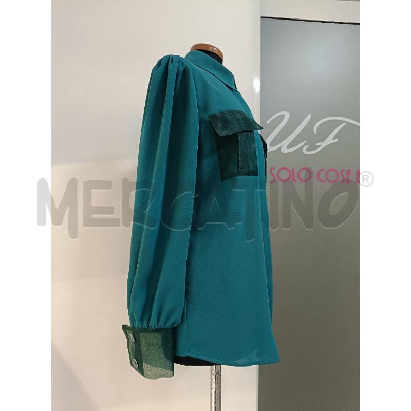 CAMICIA DONNA ELISABETTA FRANCHI VERDE PETROLIO | Mercatino dell'Usato Roma gregorio vii 2