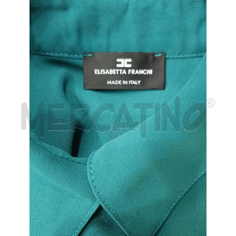 CAMICIA DONNA ELISABETTA FRANCHI VERDE PETROLIO | Mercatino dell'Usato Roma gregorio vii 4
