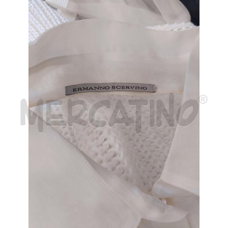CAMICIA DONNA ERMANNO SCERVINO BEIGE CANAPA SETA | Mercatino dell'Usato Roma gregorio vii 3