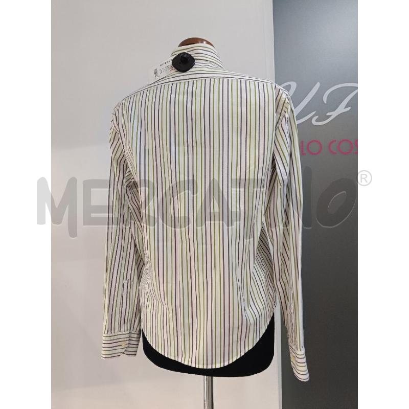 CAMICIA DONNA ETRO BIANCA RIGHE VERDI VIOLA | Mercatino dell'Usato Roma gregorio vii 3