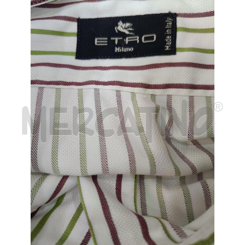 CAMICIA DONNA ETRO BIANCA RIGHE VERDI VIOLA | Mercatino dell'Usato Roma gregorio vii 4