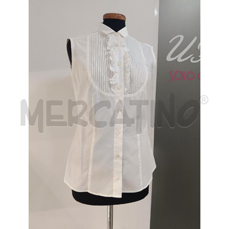 CAMICIA DONNA FAY BIANCA ROUCHES SMANICATA | Mercatino dell'Usato Roma gregorio vii 1