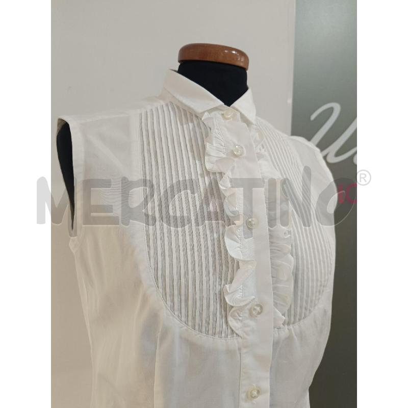 CAMICIA DONNA FAY BIANCA ROUCHES SMANICATA | Mercatino dell'Usato Roma gregorio vii 2