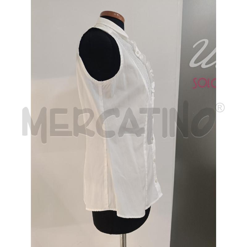 CAMICIA DONNA FAY BIANCA ROUCHES SMANICATA | Mercatino dell'Usato Roma gregorio vii 3
