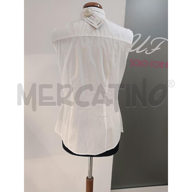 CAMICIA DONNA FAY BIANCA ROUCHES SMANICATA | Mercatino dell'Usato Roma gregorio vii 4