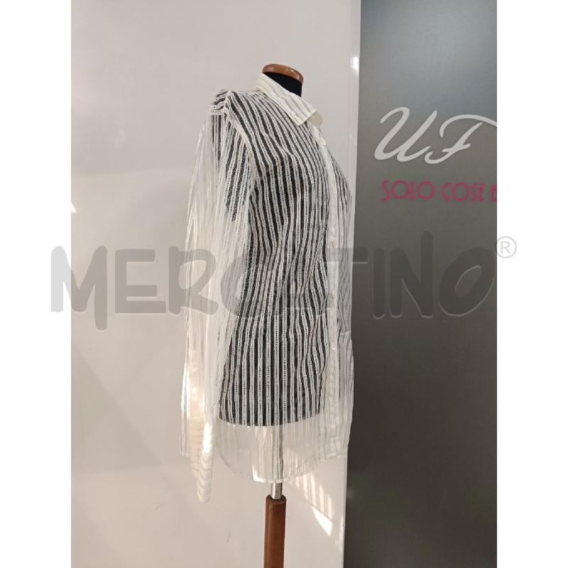 CAMICIA DONNA GIANFRANCO FERRE BIANCA RIGHE | Mercatino dell'Usato Roma gregorio vii 2