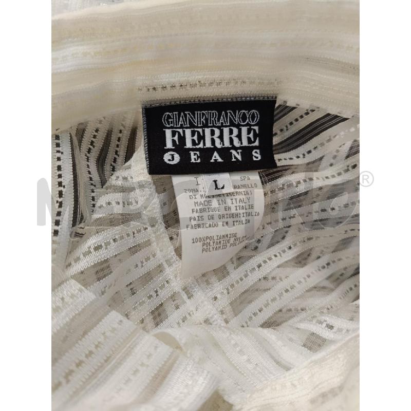 CAMICIA DONNA GIANFRANCO FERRE BIANCA RIGHE | Mercatino dell'Usato Roma gregorio vii 4