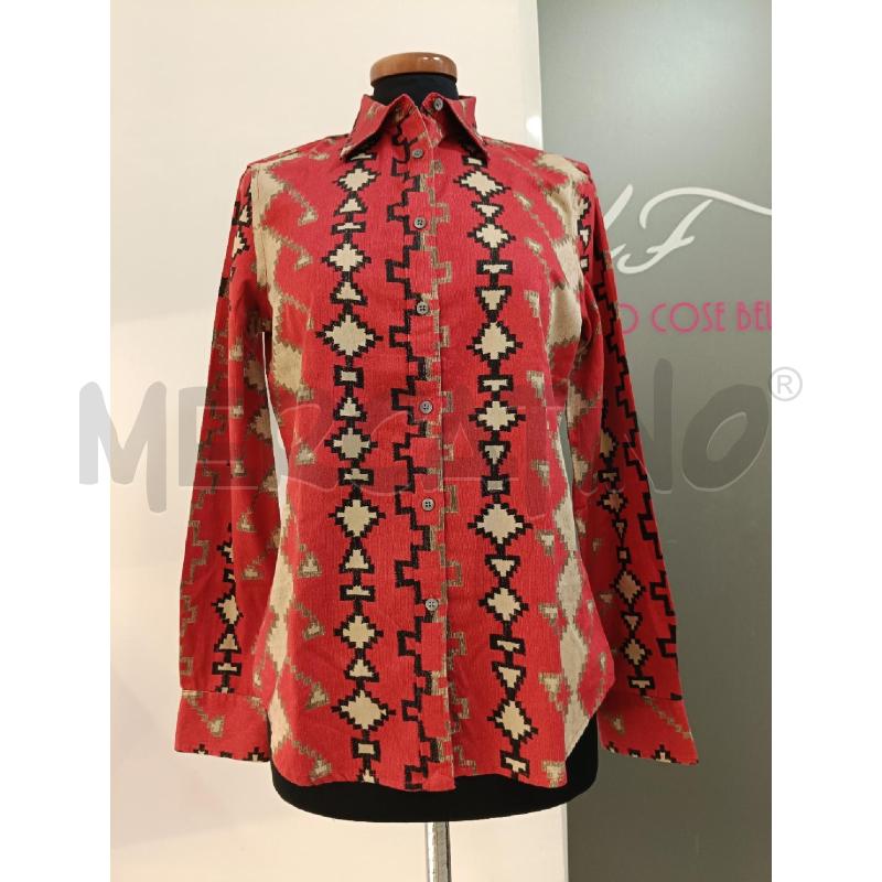 CAMICIA DONNA LAUREN ROSSA FANT NERA BEIGE | Mercatino dell'Usato Roma gregorio vii 1