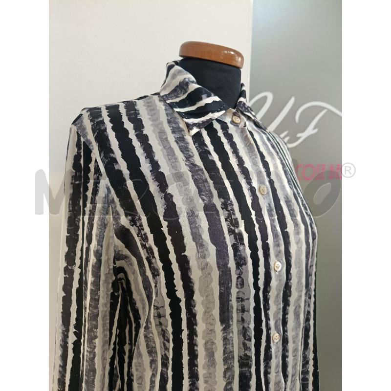 CAMICIA DONNA LE SARTE PETTEGOLE GRIGIA RIGHE SETA | Mercatino dell'Usato Roma gregorio vii 2